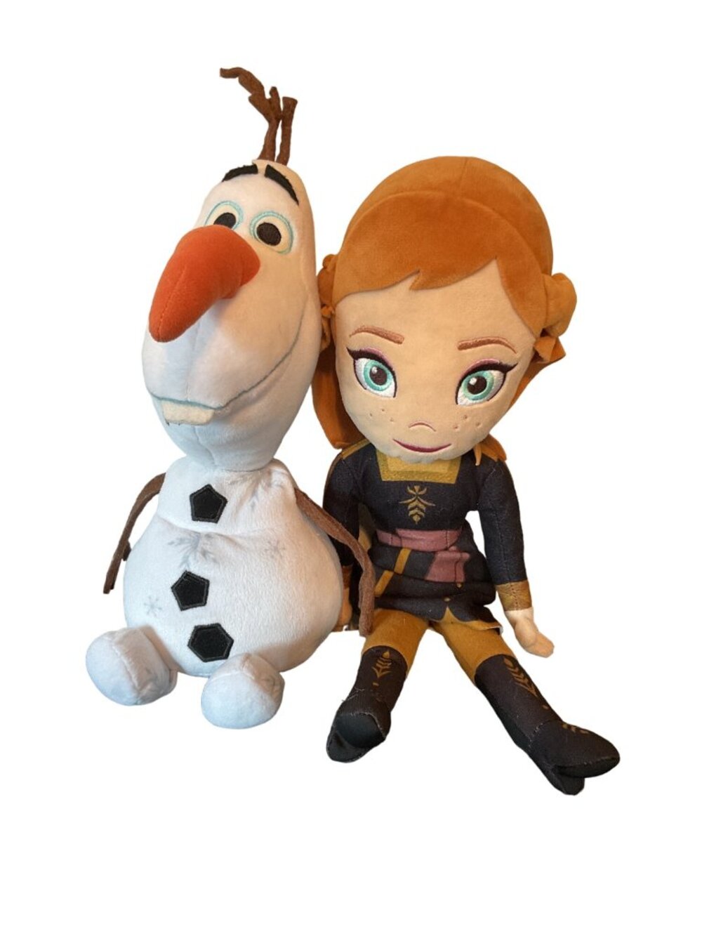 Disney Frozen 2 Kohls Cares Plush Lot Anna 15" Olaf 10" Soft Toy Cozy Winter Dec